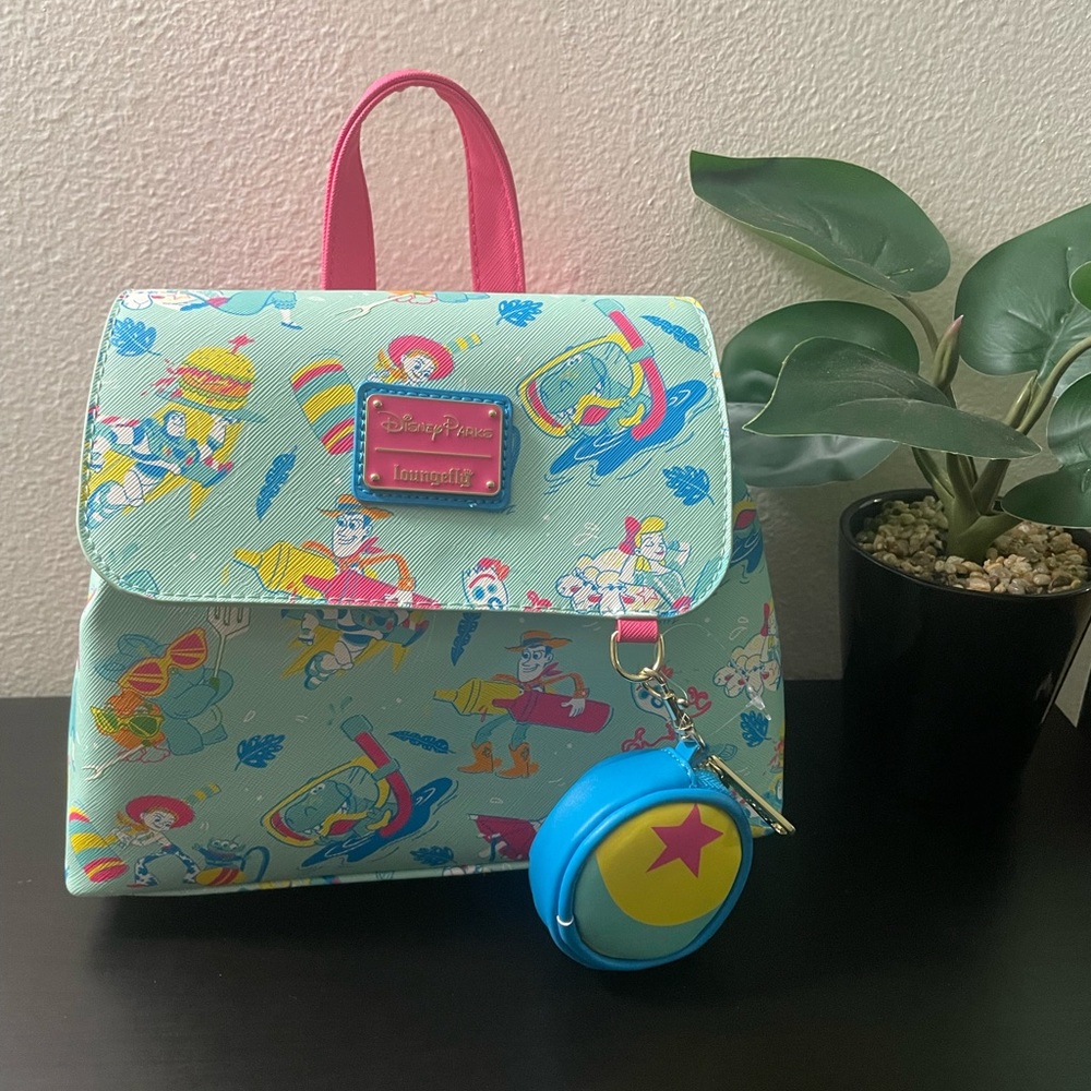 NWT Loungefly Toy Story Disney Parks Exclusive Backpack with Coin Purse